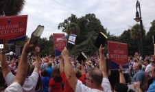 The South Carolina "We Stand With God" Rally last month drew 10,000 people.