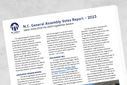 Votes Report on the 2023 Legislative Session in the NCGA